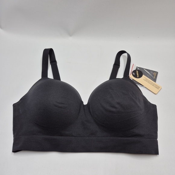 New Truekind Supportive Comfort Wireless Shaping Bra Black Size 2XL - Picture 2 of 9
